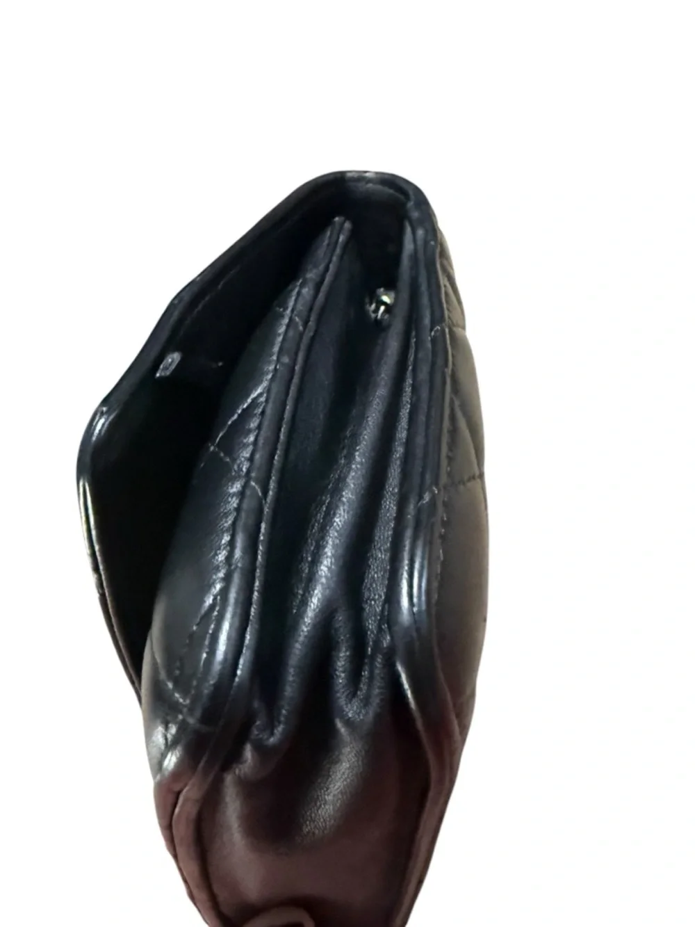 Gorgeous Chanel Quilted Lambskin Leather WOC w/COA Hologram in Tact